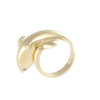 Tiger Shark Sapphire Wrap Ring 18k Yellow Gold Smooth Polished Comfortable Band