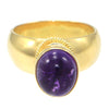 Gurhan  Natural Amethyst Ring 22k Yellow Gold Vintage Cocktail 1.86ctw