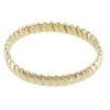 Ribbed Hinge Bangle Bracelet Womens 14k Yellow Gold 9.7mm Wide 15.4g Vintage