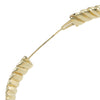 Ribbed Hinge Bangle Bracelet Womens 14k Yellow Gold 9.7mm Wide 15.4g Vintage