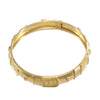 22k Yellow Gold Bangle Bracelet Modernist Womens 6mm Vintage Estate 27.2g