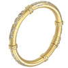 Fidia Gioielli Etruscan Style Diamond Hindged Bagle Bracelet 0.35ctw Wide 8mm