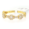 Disc Ring with .55 CTW Diamonds 18k Yellow Gold